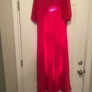 Elegant Pink Ladies Dress